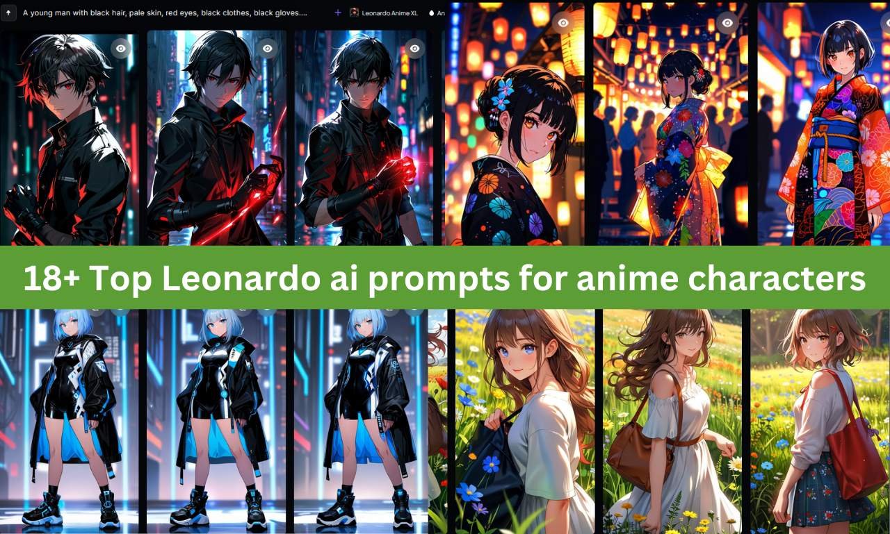 Leonardo ai prompts for anime characters Image