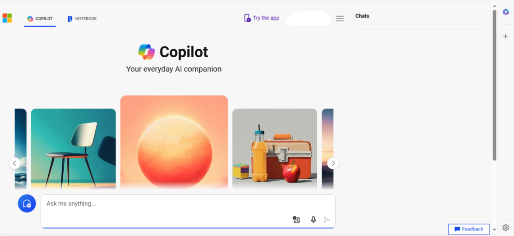 microsoft copilot web image